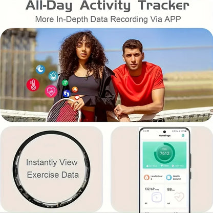 2026 Upgraded Smart Rings for Men Women, Health Monitoring Ring, Fitness Tracker with Sport Mode, Pedometer, Sleep, Step, IP68 Fitness Ring, Outdoor Activity Tracker Ring for Android for IPhone - Gifts for Him/Her