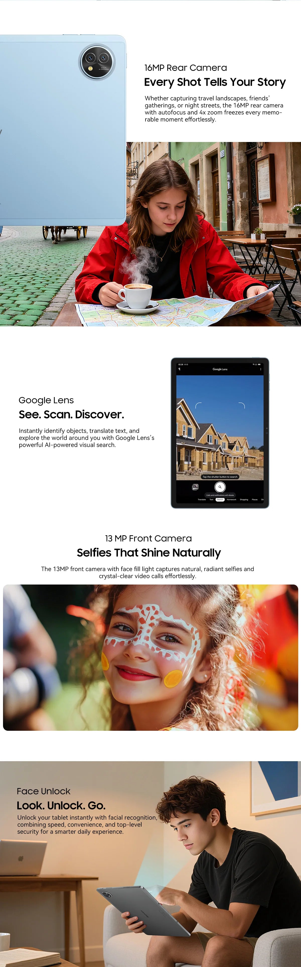 Blackview Zeno 10 5G AI Tablet 11-inch FHD+ 90Hz Display Widevine L1 UNISOC Tiger T8200 8800mAh Quad Speakers Android 15 Pad PC