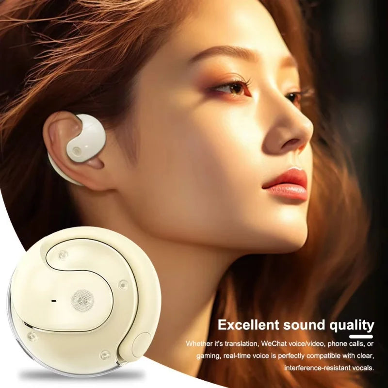 Lenovo AI Earphones Wireless Bluetooth Real-time Language Translation 144 Languages Ear Hanging Headphone Translator For Busine