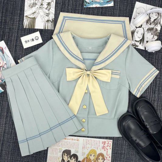 Fashionable and Comfortable Japanese JK Uniforms School Uniforms Qingxin Style Orthodox Original Sailor Sweet and Versatile Suit