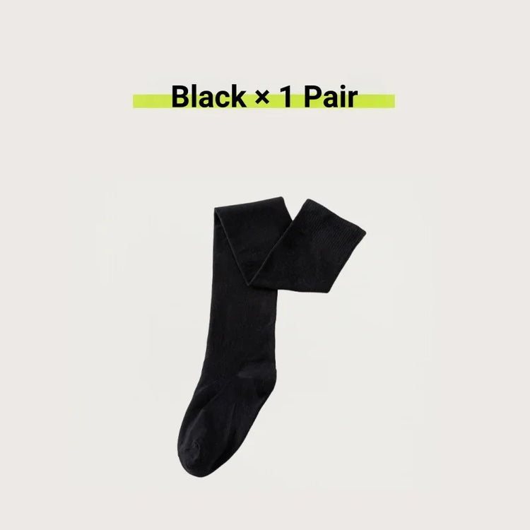 1/2 Pairs Women Over The Knee Socks Cotton Thigh High Socks Black White Blue Colorful Striped Pattern Fashion Casual Daily Wear