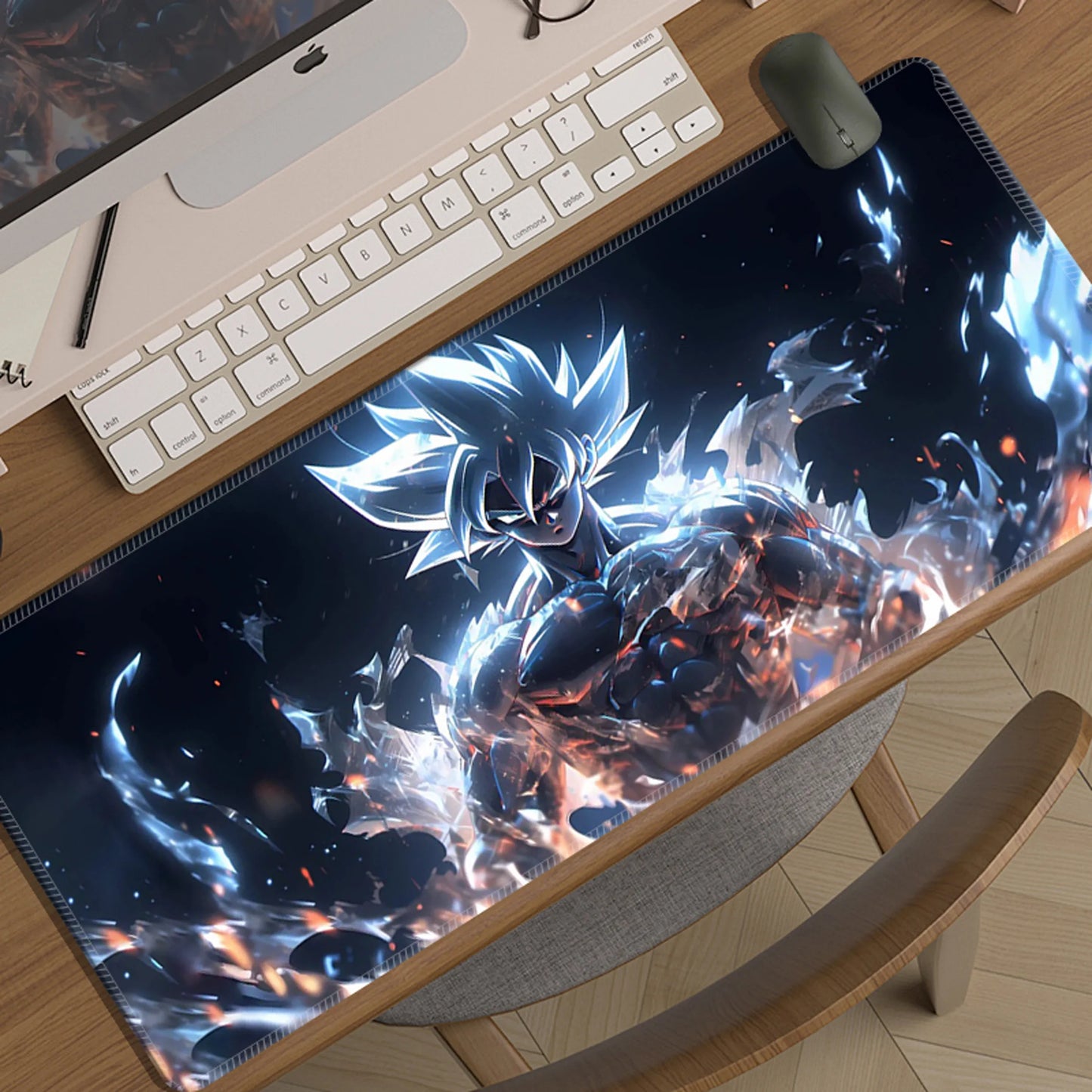 Cartoon Animation Seven Dragon Ball Mouse Pad Oversized Boy Two-dimensional E-sports Game Computer Keyboard Pad Student Desk Pad