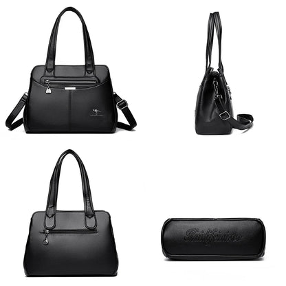 High Quality Ladies Soft Leather Shoulder Bag Designer Luxury Handbags Tote Bags For Womens 2025 Female Crossbody Messenger Bags