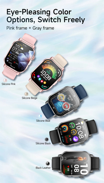 2026 Original Women Health Accurate Diagnosis Smart Watch ECG+HRV BP Blood Oxygen Uric Acid Heart Rate Bluetooth Call Smartwatch