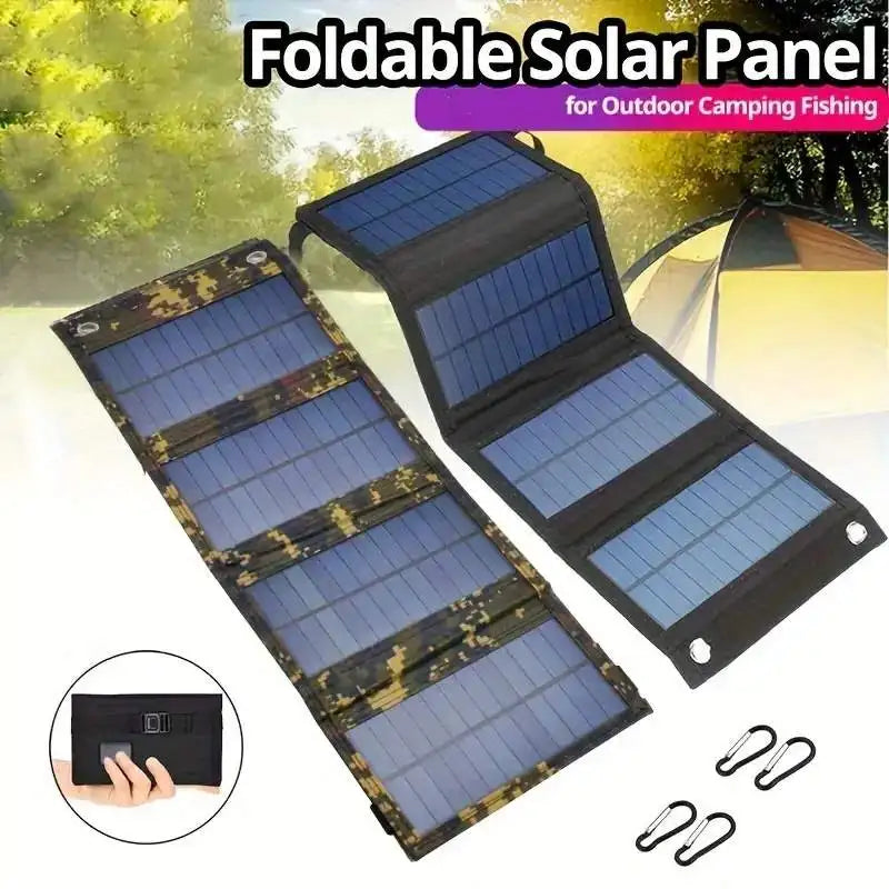 Portable USB Foldable Solar Panel Folding Solar Panels For Travel Mobile Phone Charging Bank Flashlight Fan Mobile Phone Battery