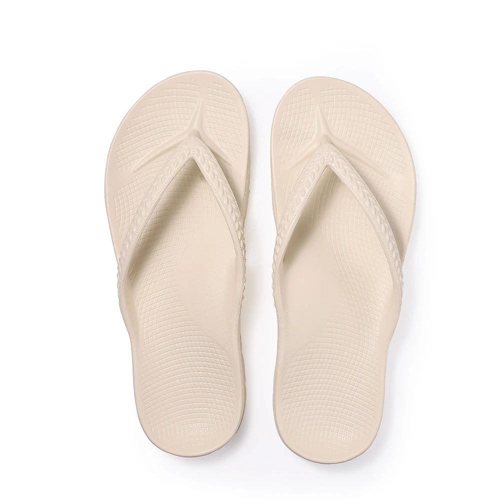 Asgard Summer Flip Flops Comfort Non-slip Flat Rubber Sandals With Stretchable Strap Unisex Cozy Casual  Beach Vacation Slippers