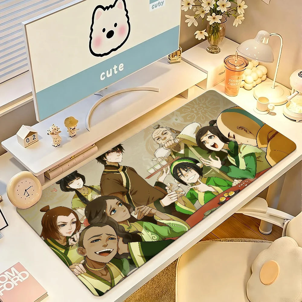 Cartoon A-Avatar adventure Mouse Pad Square Office Gaming Desk Mat Waterproof Non-Slip Rubber Decorative