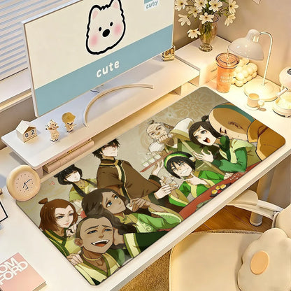 Cartoon A-Avatar adventure Mouse Pad Square Office Gaming Desk Mat Waterproof Non-Slip Rubber Decorative