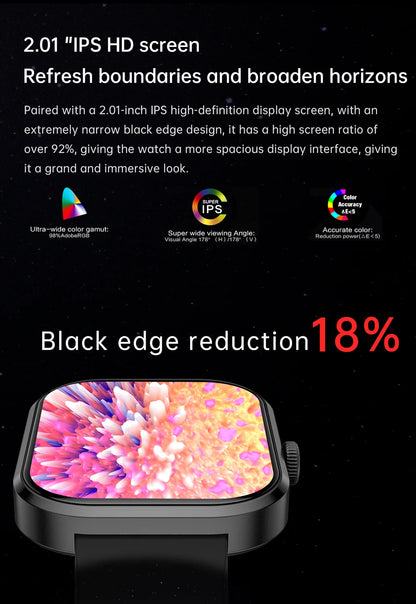 2026 New Smart Watches Women Full Touch Screen Bluetooth Call Waterproof Sport Fitness Tracker Lady Watches Smartwatch For Men