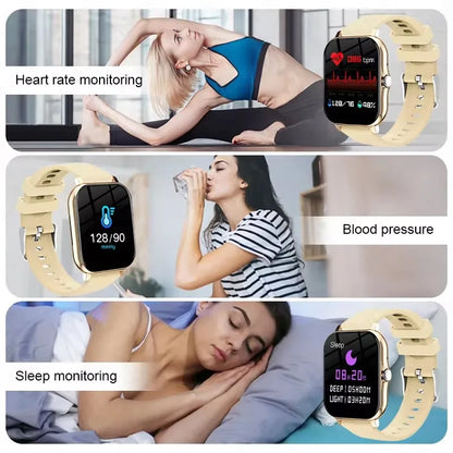 New Smart Watch Android IOS Phone 1.44 Inch Color Screen Bluetooth Call Blood Oxygen/Pressure Monitoring Smart Watch Women Men