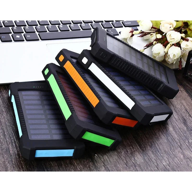 Lenovo 500000mAh Outdoor Solar Power Bank Super Fast Charging Portable External Battery for iPhone Samsung Huawei