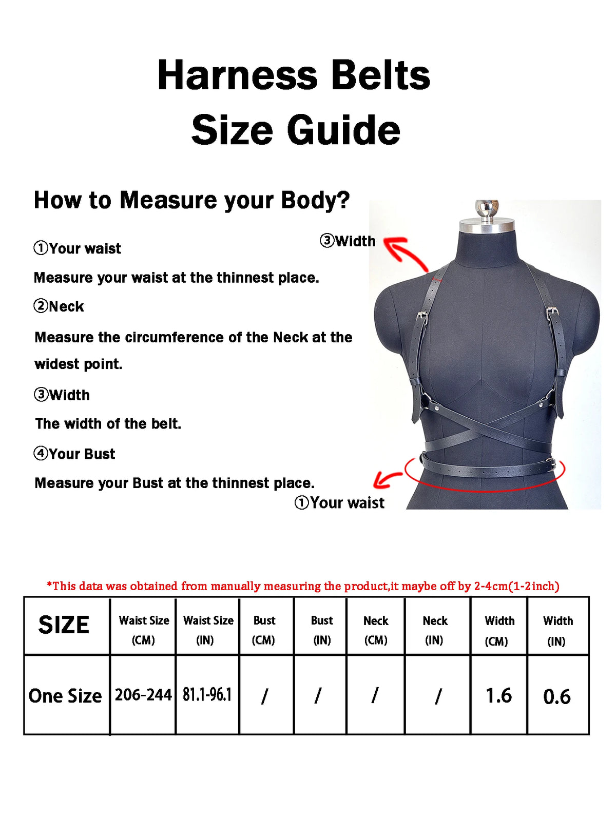 Fashion PU Leather Waist Belt For Women Punk Gothic Chest Harness Belt Harajuku Suspenders Clothing Accessories