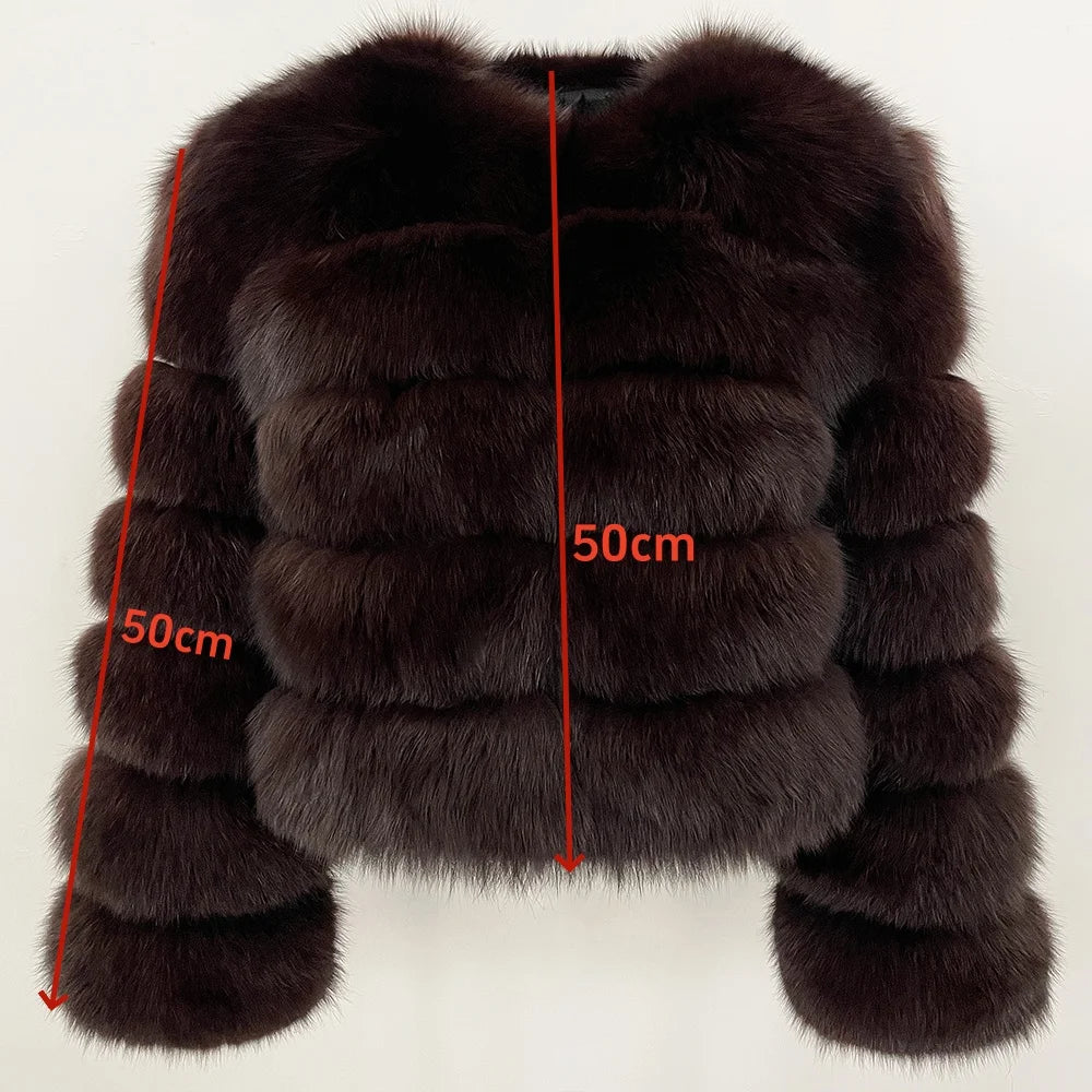 OFTBUY Wholesale Natural Raccoon Fox Fur Coat New High Quality Winter Jacket Women Fluffy Real Fur Clothing Outerwear Streetwear