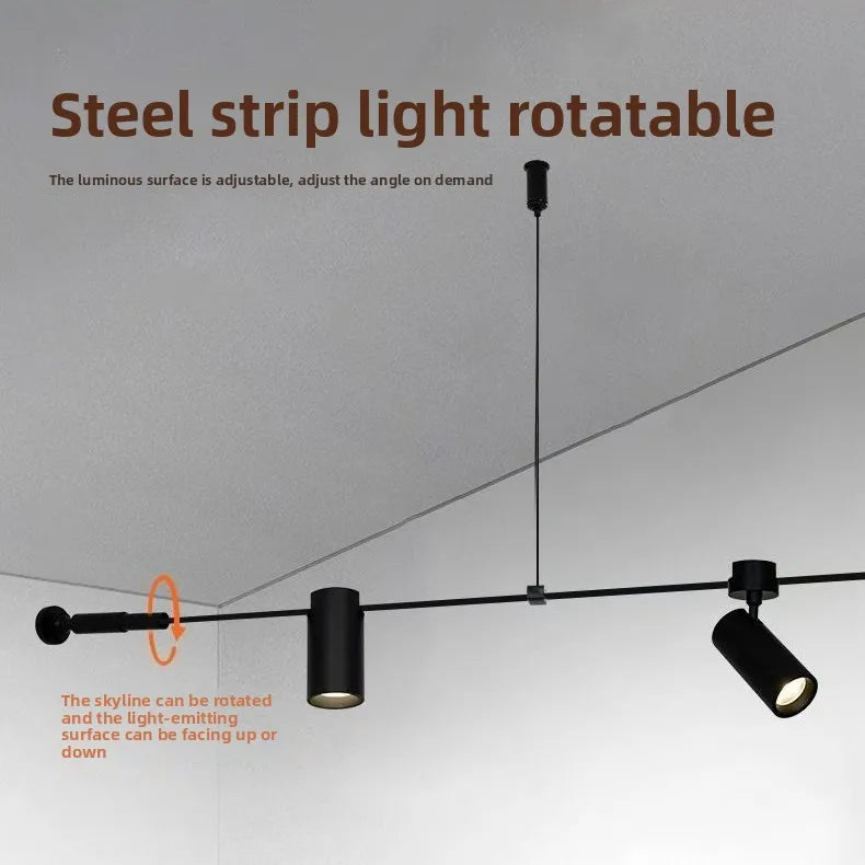 Led Wall Light Modern Skyline Steel Strip Luminous Linear Creative Linear Light For Indoor Living Room Bedroom Home Decor Light