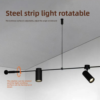 Led Wall Light Modern Skyline Steel Strip Luminous Linear Creative Linear Light For Indoor Living Room Bedroom Home Decor Light
