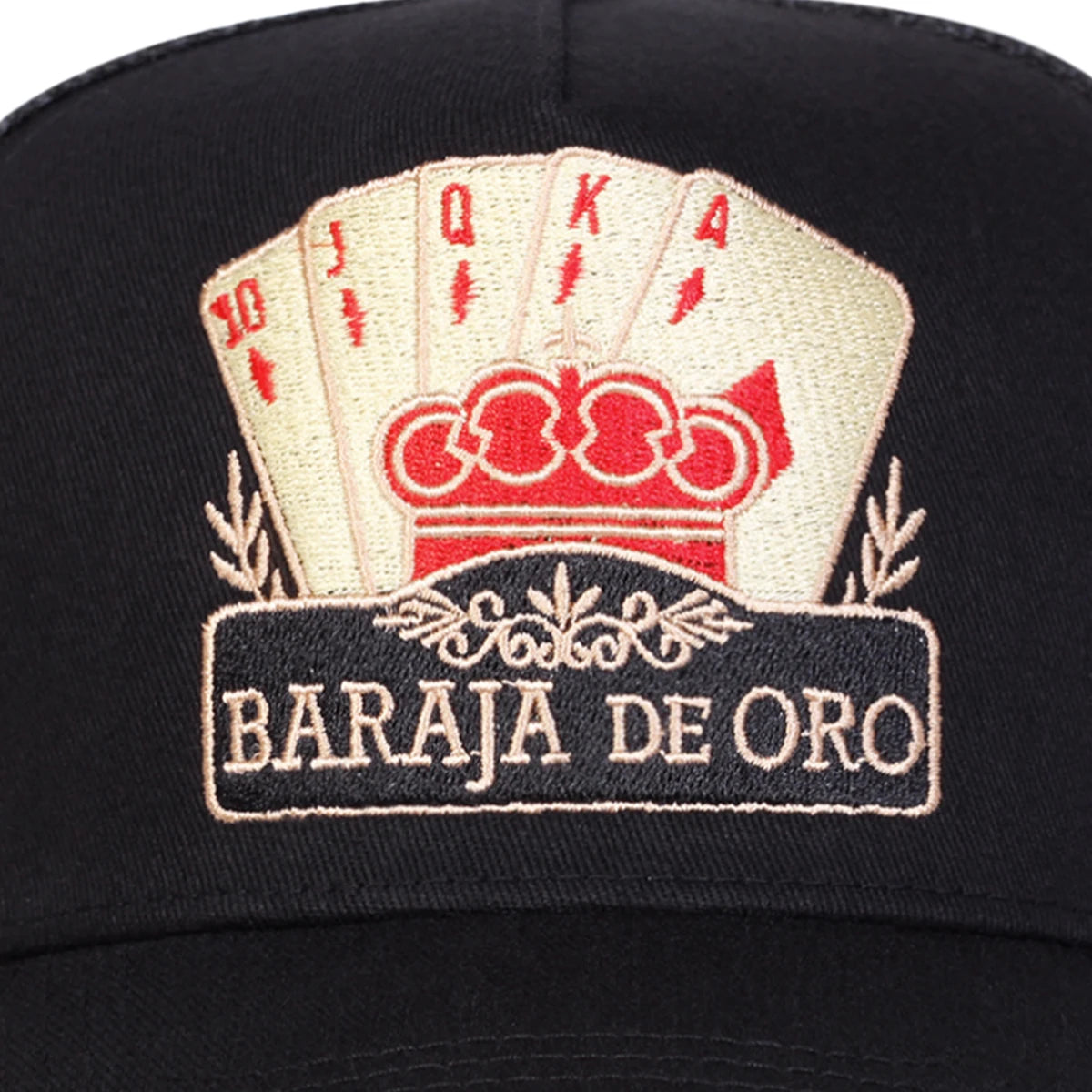 Unisex BARAJA DE ORO Poker Embroidery Baseball Net Caps Spring Summer Outdoor Adjustable Casual Hats Sunscreen Hat Sports Cap