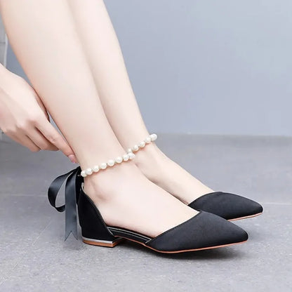 Summer New Women Shoes Fashion Pointed Tip Flat Sandals for Woman Elegant Dress Wedding Shoe Luxury Designer Shoes Zapatos Mujer
