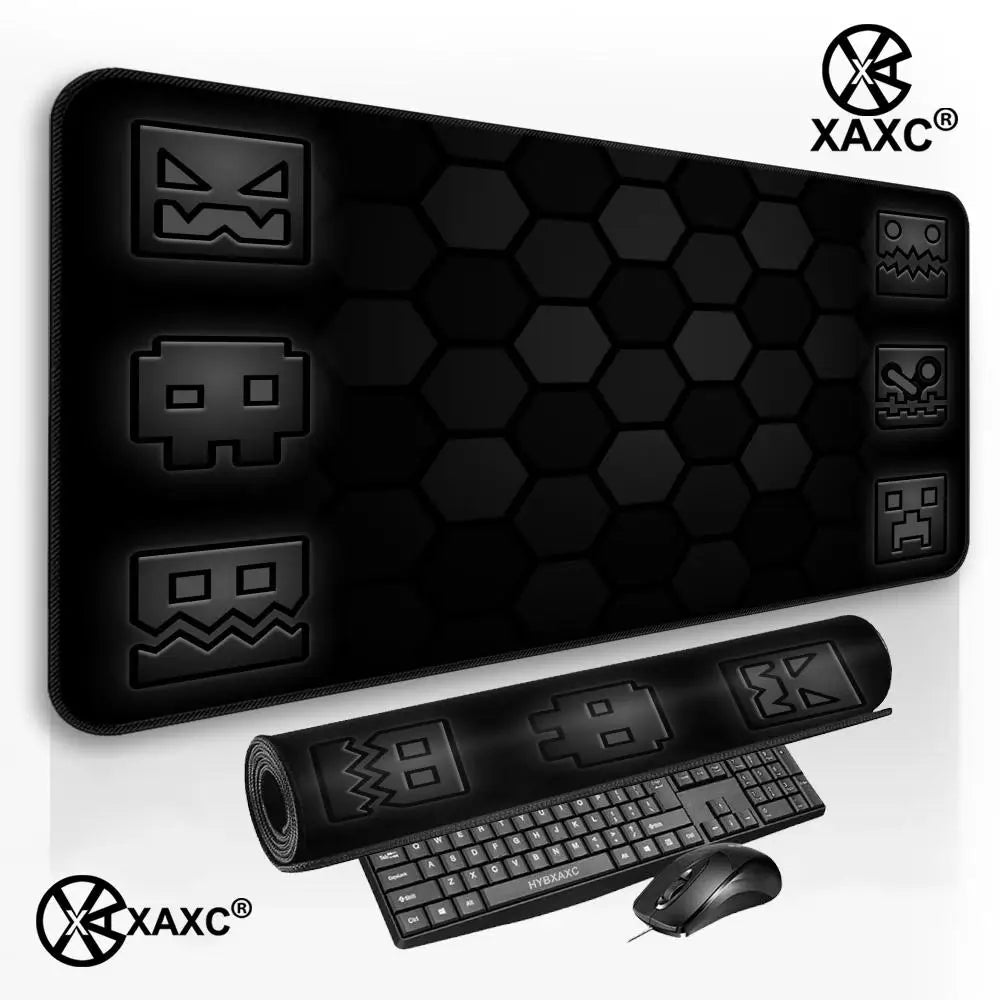 E-sports Cool Mouse Pad Geometry Dash Gaming Desk Mat Laptop Carpet PC Cabinet Large 900x400mm Accessories Computer XXL XAXC