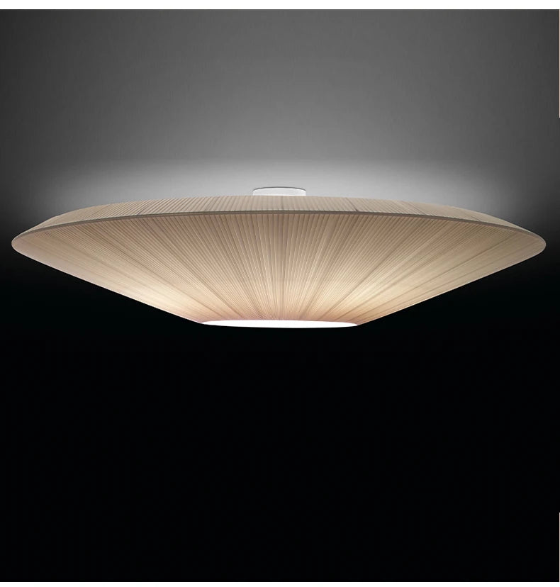 Wabi-sabi Minimalist LED Ceiling Chandeliers Lamps Flush Mount Fabric Pendant Lights Home Decoration Dinning Living Room Bedroom