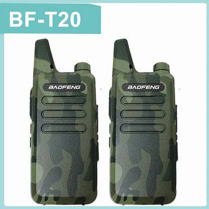 1/2PCS Baofeng BF-T20 Walkie Talkie Mini Micro USB Charging Portable Two Way Radios Upgrade Of BF-C9 KD-C1 For Hunting Kid’s Toy