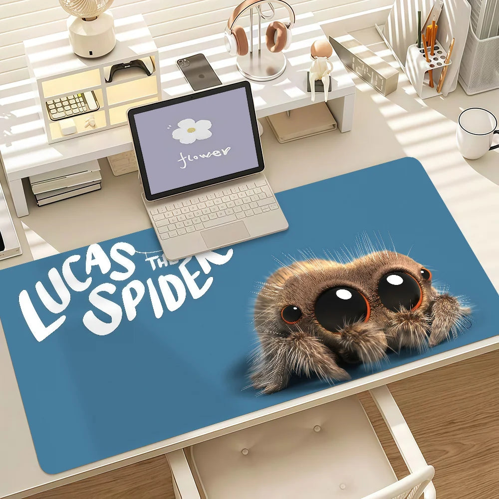 Cartoon L-Lucas The S-Spider Mouse Pad Anti Slip Rubber Edge Locked Thickened Laptop Gaming Desk Mat