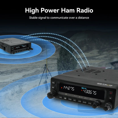 Retevis MA1 Car Radio with Screen 50W VHF UHF Dual Band Ham Radio AM FM Mobile Radio Station Transceiver Multi-band Reception