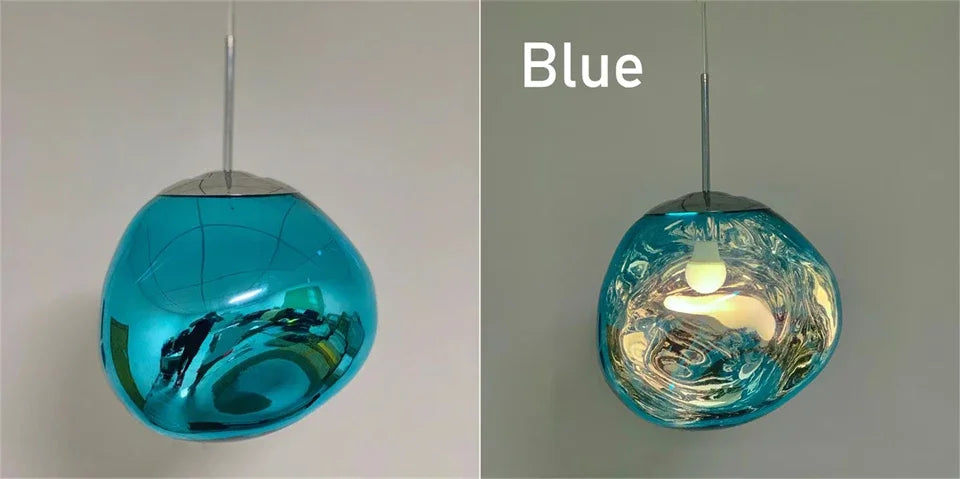 Nordic LED Lava Pendant Lights PVC Lighting Ideal for Living Room Indoor Decor Home Fixtures Loft Kitchen Hanging Lamp