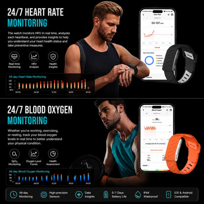 Screenless Smart Bracelet IP68 Waterproof Fitness Tracker Call Reminder 120+ Sport Modes Heart rate Wristband For Men Women