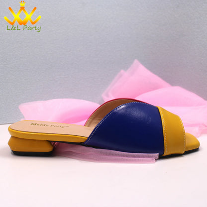 2024 Summer New Fashion Italian Women Shoes and Bag Set in Dark Purple Color Mature Style Comfortable Heels for Wedding