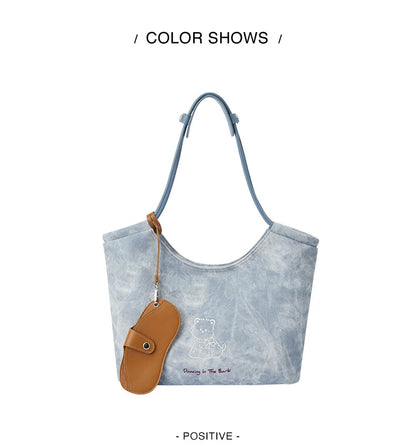 Semir Bag Women Tote Large Capacity Commute Shoulder Bag 2025 New Handbag Popular Underarm Bag Cartoon Print