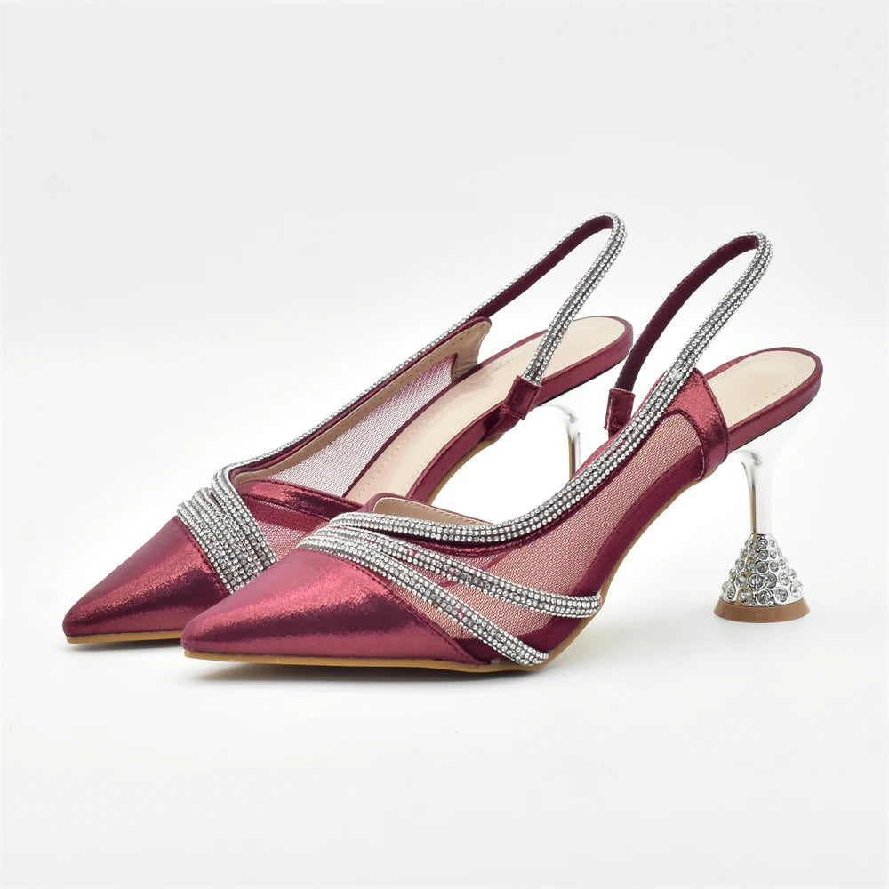 Fashion Party Italian Shoe Bag Set Ladies Shoe with Matching Bag Set 2024 Designer Shoes Women Luxury 2024 Nigerian Party Pumps