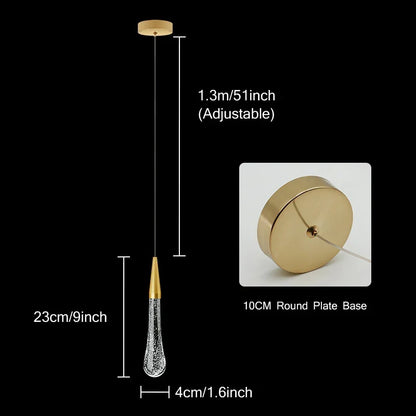 Crystal LED Pendant Lights Interior Lighting For Home Dining Table Hanging Lamp Bedside Living Room Decoration Pendant Light