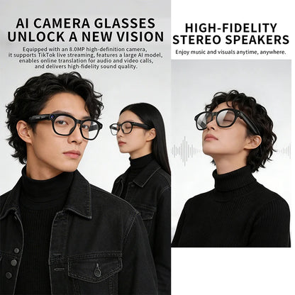 2026 Smart Glasses 8 Megapixel HD Supports Live Broadcast Shooting And Recording Audio And Video Call Translation Smart Glasses