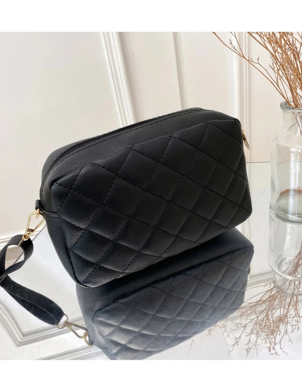 2025 New Small Messenger Bag For Women Trend Lingge Embroidery Camera Female Shoulder Bag Fashion Chain Ladies Crossbody Bags