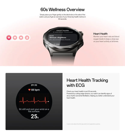 [New Arrival] Global Version Smartwatch OPPO Watch X3 Snapdragon W5 Up to 16 Days of Battery Life AMOLED Display NFC IP68