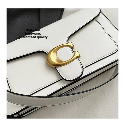 26 New Niche Bag Women's Premium Texture Solid Color Simple and Versatile Small Square & Commuter Multi-Compartment Shoulder Bag
