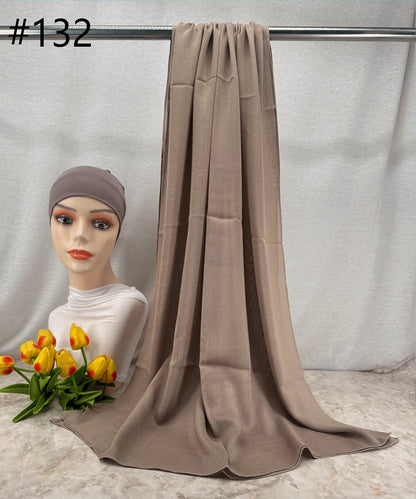 110colors Modal Hijab with Modal Undercap Set Basic Stretchy Pullover Headscarf Thin Breathable Sunscreen Head Wrap Hijabs Scarf