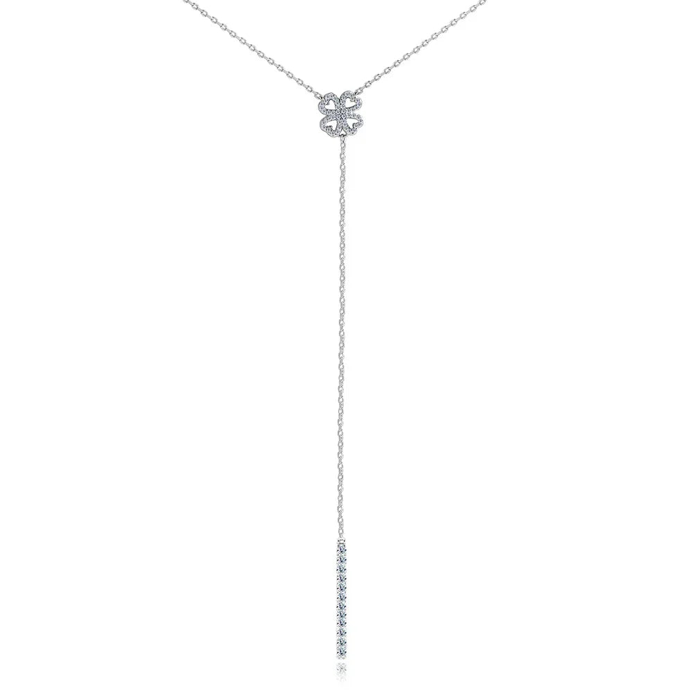 FCGJHW All Moissanite Necklace Pendant for Women Long Chain Lab Diamond Luxury Wedding Party Jewelry S925 Sterling Silver 2026