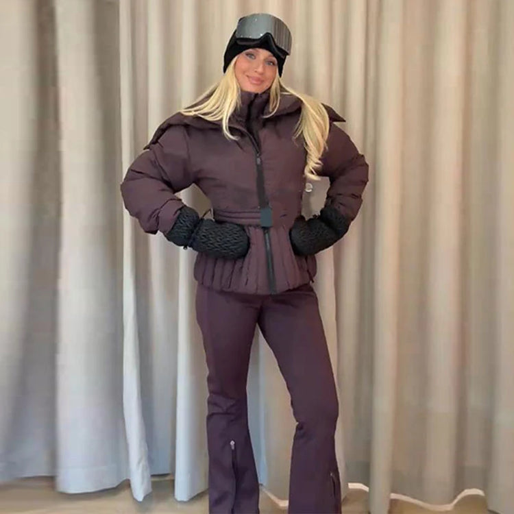 Detachable Sleeve Hooded Quilted Jackets 2026 Winter Ladies Solid 2-in-1 Zippers Waistcoat Cotton Coats Women's Warm Outwear