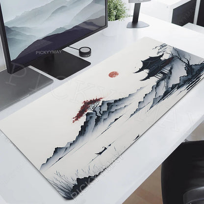 Ink Painting Desk Mat Gamer Mousepads Company Mouse Pad Office Desk Pads Large Mousepad Chinese Style Mouse Mats For Computer