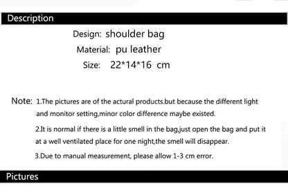 Casual Leather Shoulder Bags for Women's Luxury Handbags Designer Crossbody Messenger Bag Shell Vintage Handbag Tote