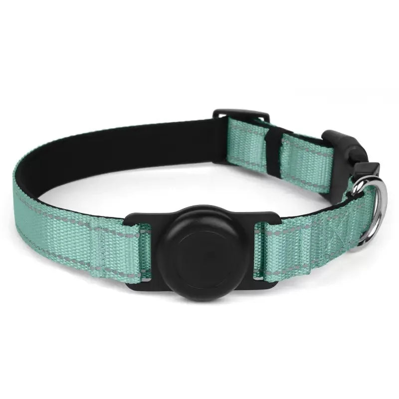 Dog Collar with Airtag Holder Ultra-Durable Comfortable Padded Heavy Duty Dog Collars for Small Medium Large Dogs