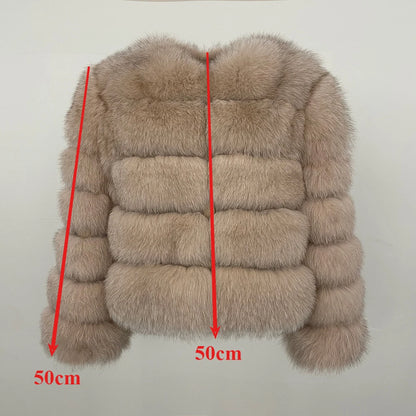 OFTBUY Wholesale Natural Raccoon Fox Fur Coat New High Quality Winter Jacket Women Fluffy Real Fur Clothing Outerwear Streetwear