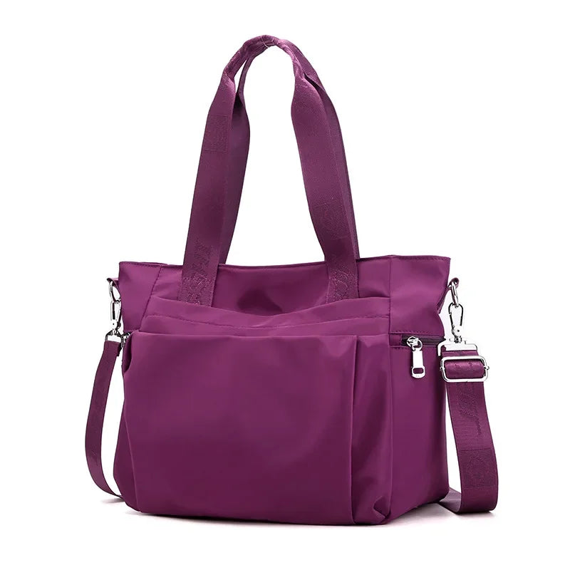 Simple and Fashionable Ladies Tote Bag Large-capacity Women's Lightweight Shoulder Bag Trendy Casual Hand-held Messenger Bag