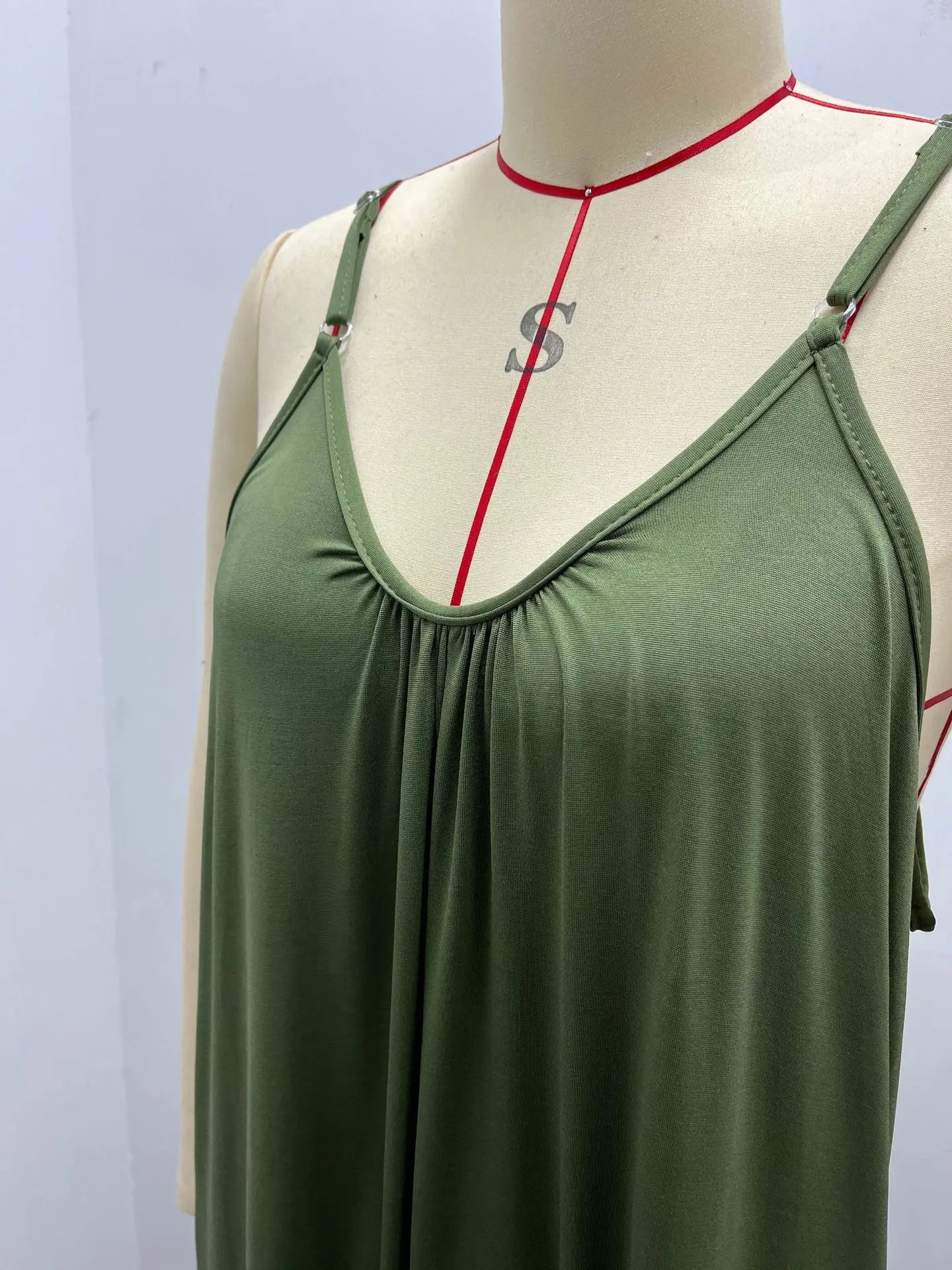 Strap jumpsuit for women's summer new cross-border solid color inserted bag casual jumpsuit