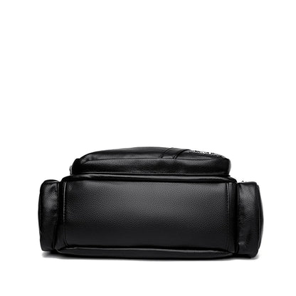 Many Pockets Women Leather Top-handle Bag Luxury Designer Female Shoulder Messenger Shopper Bags Brand Ladies Crossbody Handbags