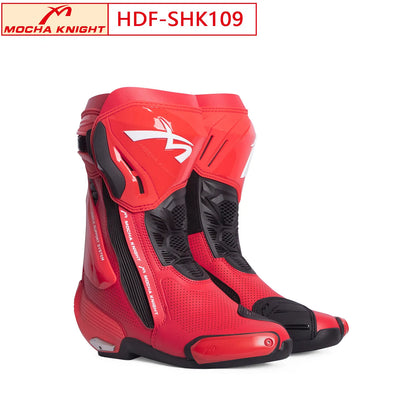 MOCHA Off-Road Riding Boots Ankle & Shin Impact Protection Non-Slip Wear-Resistant Sole for Track Enduro Competitive Riding