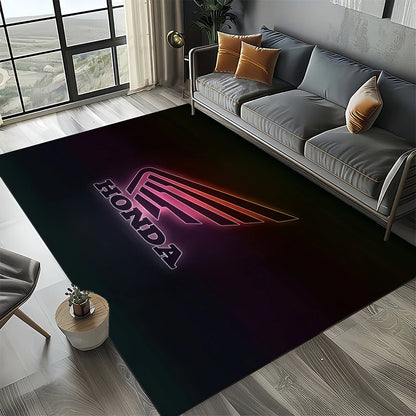 Racing Car H-HONDA HRC Motorcycle Carpet Rug for Living Room Bedroom Home Sofa Decoration,Kids Area Rug Non-slip Floor Mat Gift
