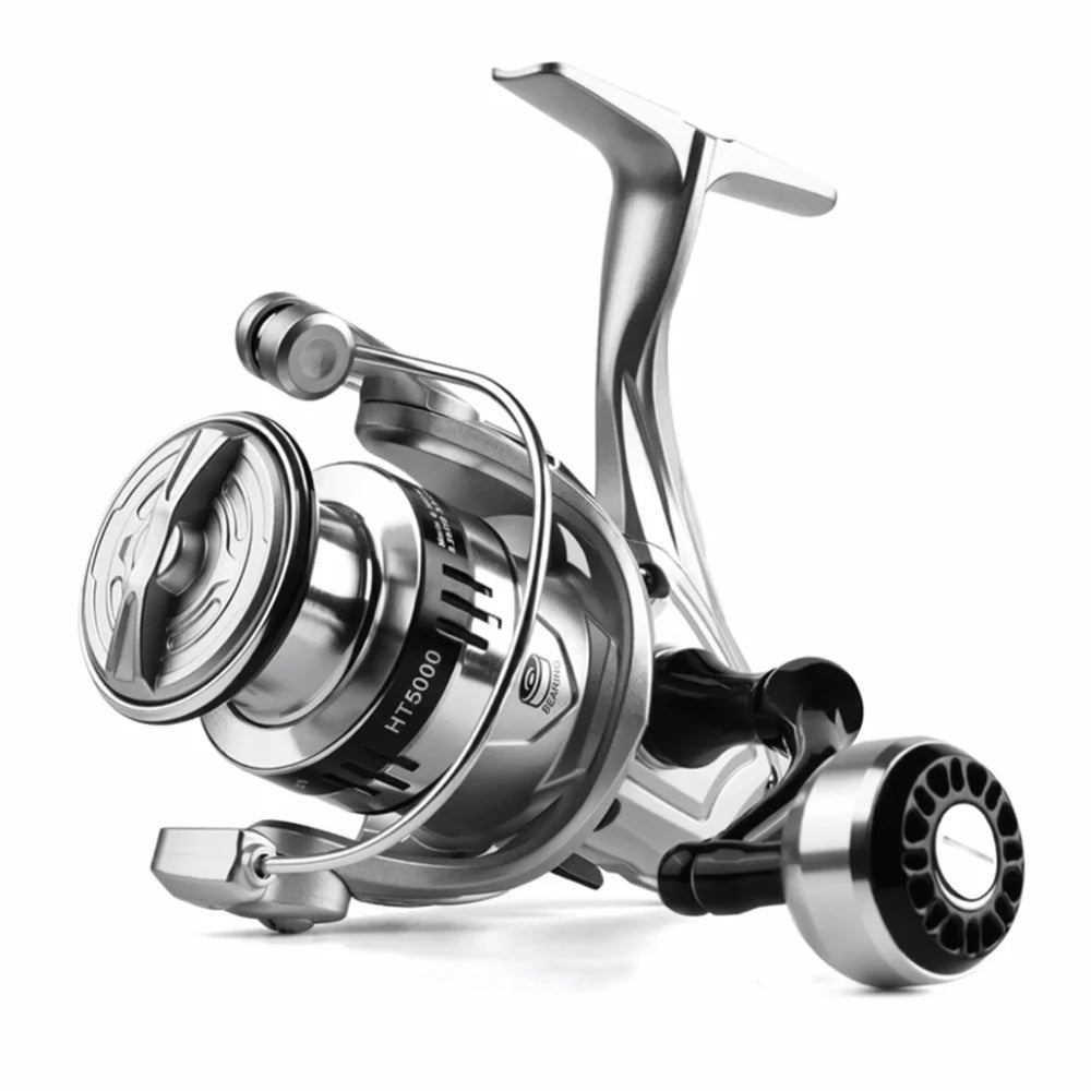 Fisherman Metal Spool Spinning Reel 5.2/1 Gear Ratio Heavy Duty Bait Cast Reel Comfortable Smooth Fishing Reel Lake Fishing