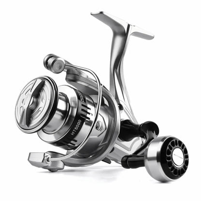 Fisherman Metal Spool Spinning Reel 5.2/1 Gear Ratio Heavy Duty Bait Cast Reel Comfortable Smooth Fishing Reel Lake Fishing